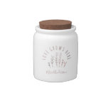 Love Grows Here Garden with Name Candy Jar Love Grows Here Garden with Name Candy Jar