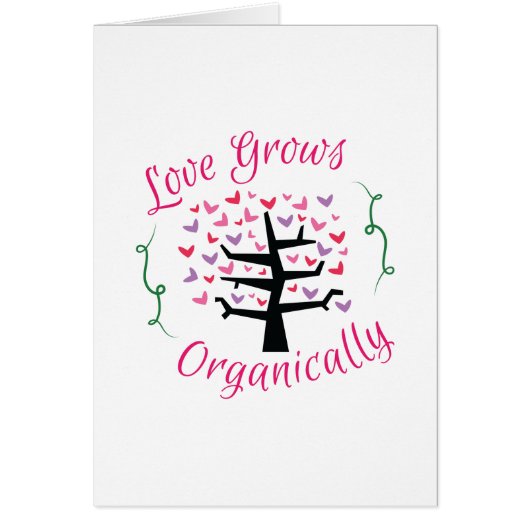 Love Grows Organically Cards (Front)