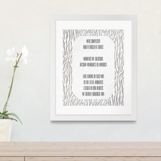 Love Grows Poem  Framed Art (Entryway)