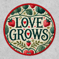Love Grows Strawberry Fruit Lovers Valentine