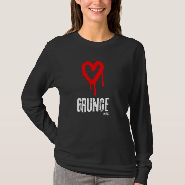 Love Grunge Music T-Shirt (Front)
