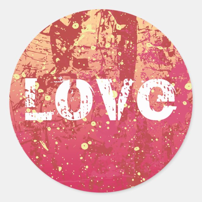 Love Grunge Urban Sunrise Sticker (Front)