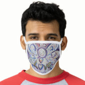 Love Guardian Angel Art Custom Face Mask (Worn Him)