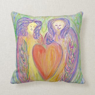 Love Guardian Angels Decorative Throw Pillow