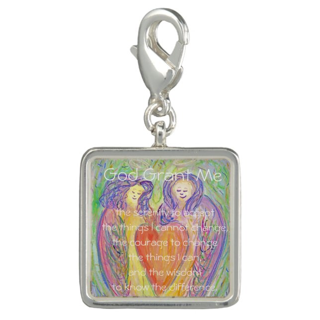 Love Guardian Angels Pendant Jewelry Charm (Front)