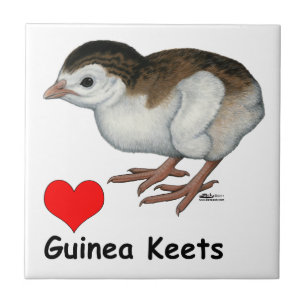 Love Guinea Keets Ceramic Tile
