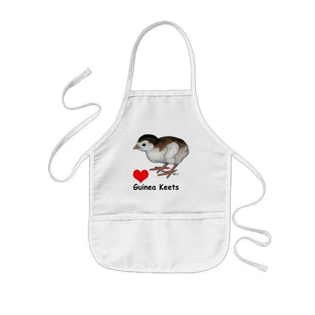 Love Guinea Keets Kids' Apron (Front)