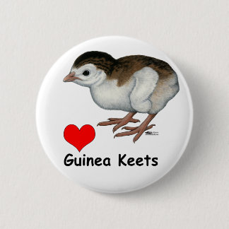 Love Guinea Keets Pinback Button