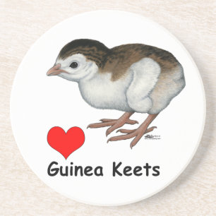 Love Guinea Keets Sandstone Coaster
