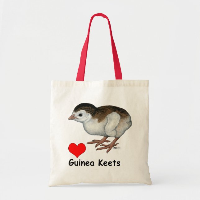Love Guinea Keets Tote Bag (Front)