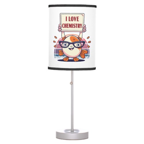 Love Guppies and Chemistry Table Lamp