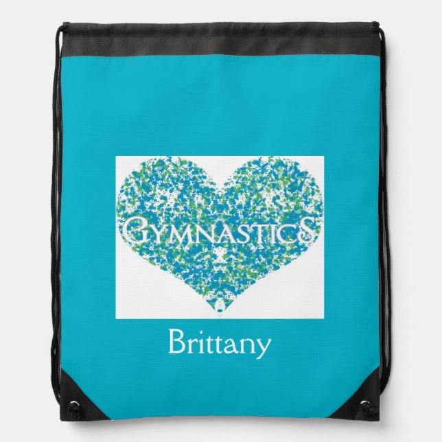 Love Gymnastics Drawstring Bag (Front)