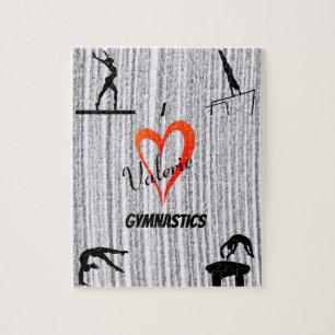 Love Gymnastics Events Girls  Jigsaw Puzzle