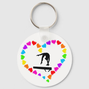 Love Gymnastics Key Chain