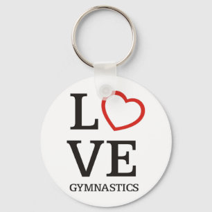 LOVE Gymnastics Keychain