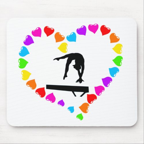 Love Gymnastics Mouse Pad for Computer