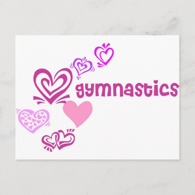 Love Gymnastics Postcard (Front)