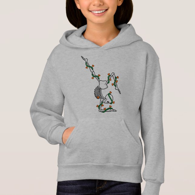 Love Gymnastics Skeleton Gymnast Gymnastic Lover G Hoodie (Front)