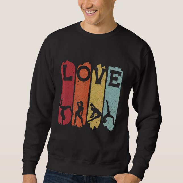 Love Gymnasticsgymnastics Handstand Sweatshirt (Front)