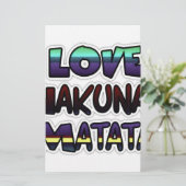 Love Hakuna Matata Gifts (Standing Front)