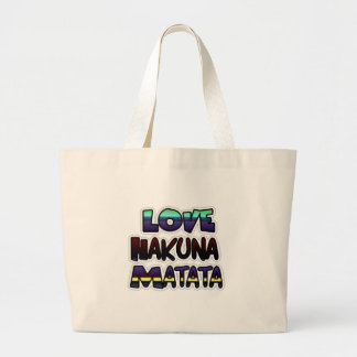 Love Hakuna Matata Gifts Large Tote Bag