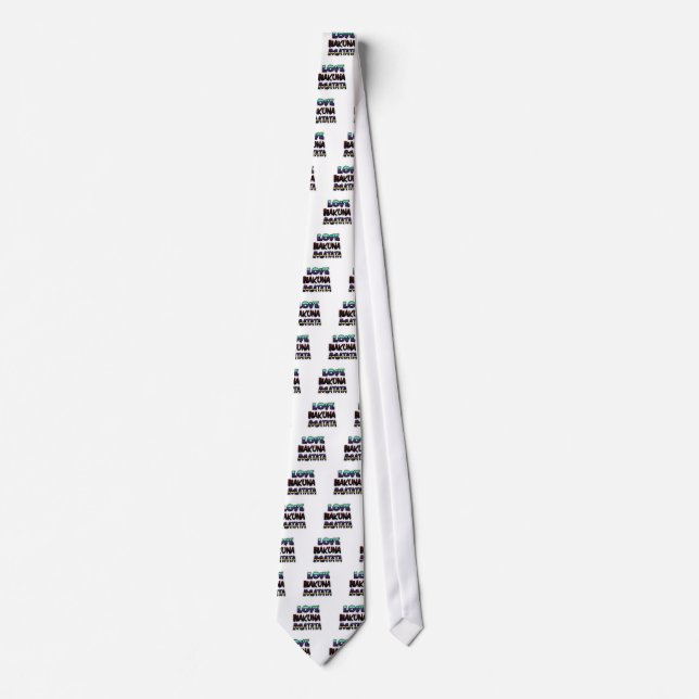 Love Hakuna Matata Gifts Neck Tie (Front)