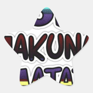 Love Hakuna Matata Gifts Star Sticker