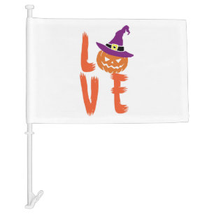 Love Halloween               Car Flag