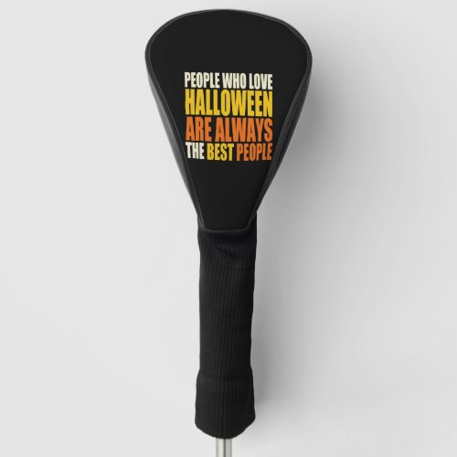 Love Halloween Golf Head Cover