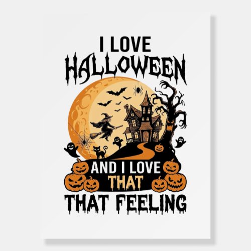 Love Halloween Haunted House Moon Witch Pumpkins_1 Foam Board