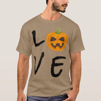 Love Halloween Pumpkin Head For Haunted Houses T-Shirt