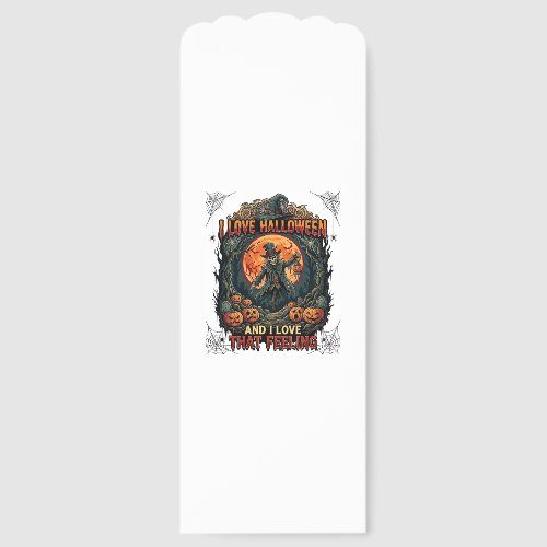 Love Halloween Skeleton Scarecrow Full Moon Pumpki Bookmarks