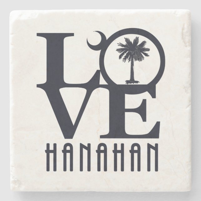 LOVE Hanahan SC Stone Coaster (Front)