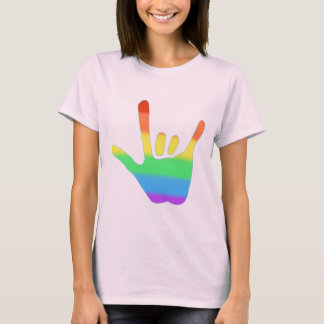 Love hand in colors of the rainbow blends, tshirts