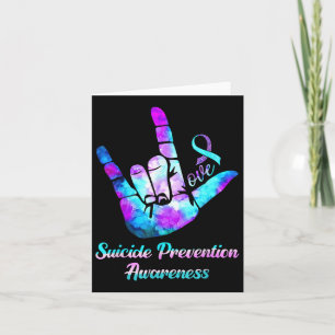 Love Hand Sign Suicide Prevention Awareness Week S Card