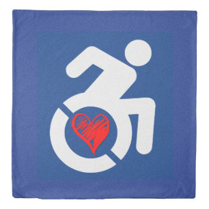 Love Handicapped Duvet Cover