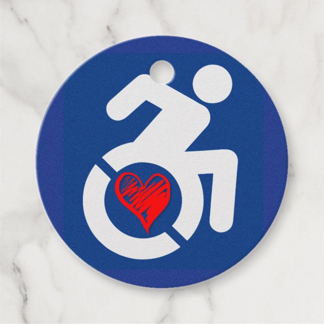 Love Handicapped Favor Tags (Front)