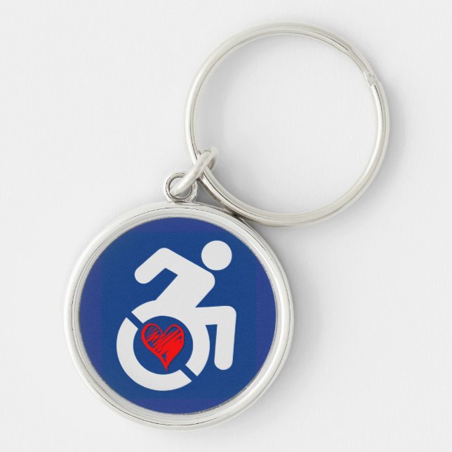Love Handicapped Keychain (Front)