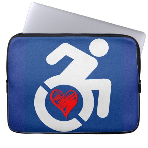 Love Handicapped Laptop Sleeve