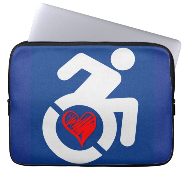 Love Handicapped Laptop Sleeve (Front)