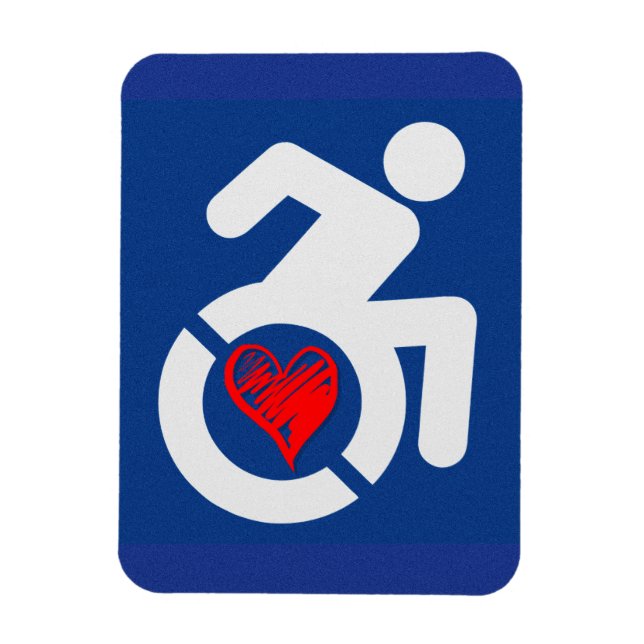 Love Handicapped Magnet (Vertical)