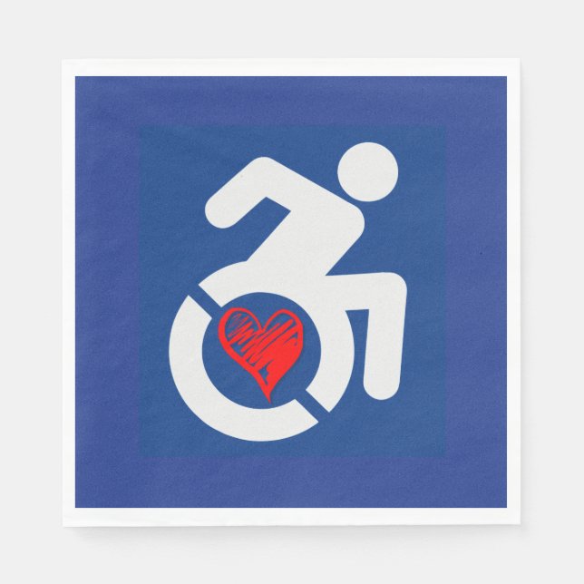 Love Handicapped Napkins (Front)