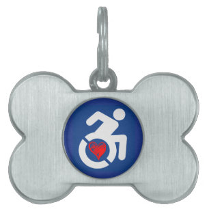 Love Handicapped Pet ID Tag