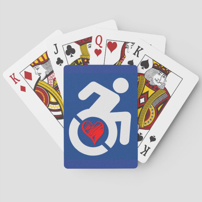 Love Handicapped Poker Cards (Back)