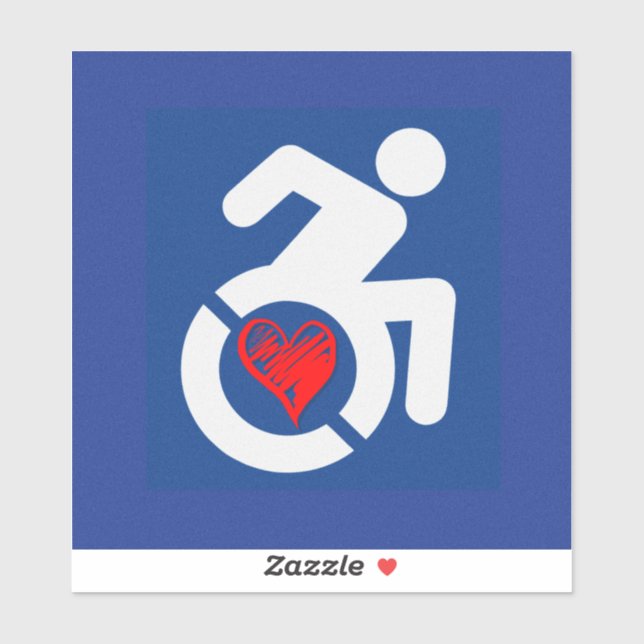 Love Handicapped Sticker (Sheet)