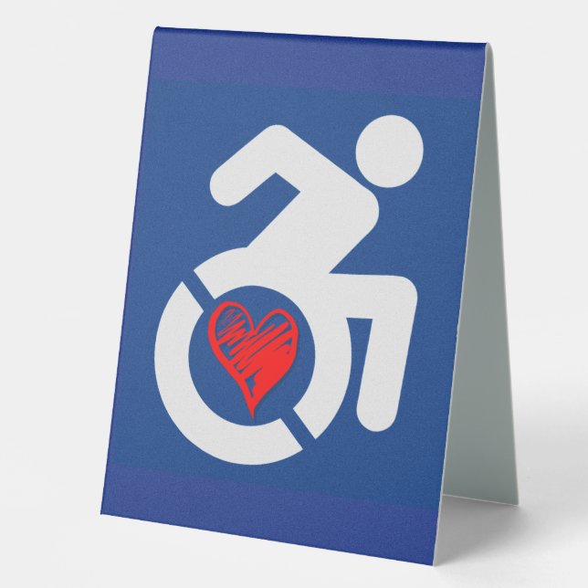 Love Handicapped Table Tent (Front)