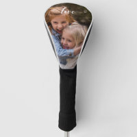Love Handwritten Photo Template Gift Family Golf Head Cover
