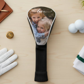 Love Handwritten Photo Template Gift Family Golf Head Cover