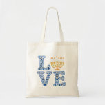 Love Hanukkah Jewish Holiday Menorah  Tote Bag<br><div class="desc">Jewish Hanukkah,  Menorah love,  Jewish holiday,  Hanukkah menorah,  Jewish traditions,  Festival of Lights,  Love in Hanukkah,  Menorah design,  Jewish holiday spirit,  Jewish love art</div>