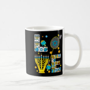 Love Hanukkah Menorah Costume Badminton Lover Play Coffee Mug